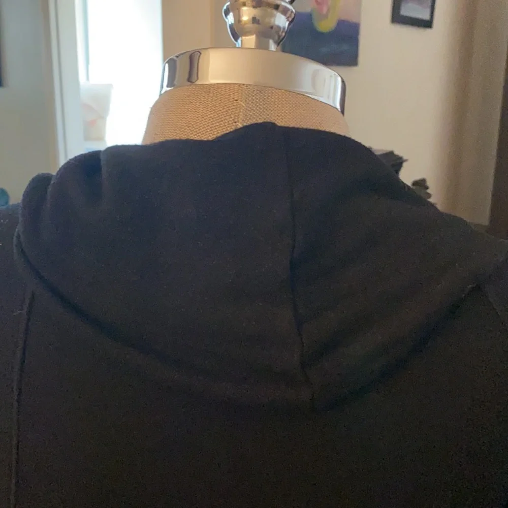 EVEREVE + Michael Stars from Neiman’s black jersey dress w/ hoodie. Made in USA - Picture 10 of 15